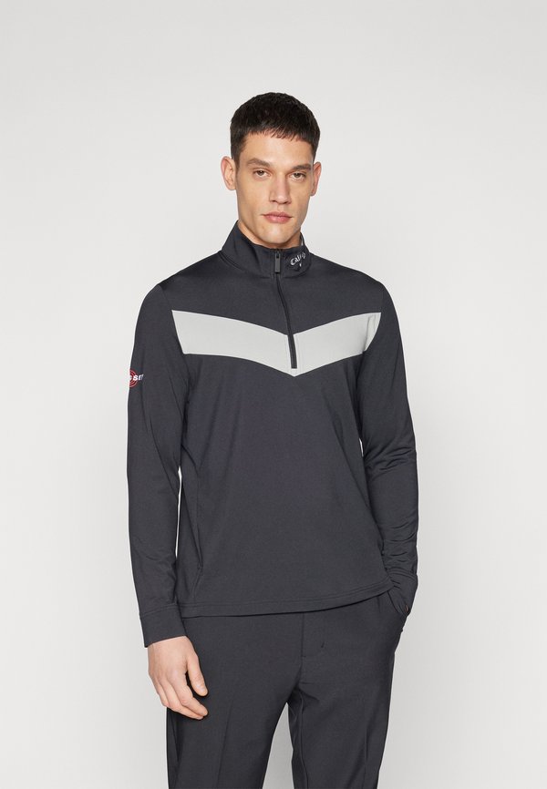 ODYSSEY 1/4 ZIP PULLOVER - Long sleeved top - caviar