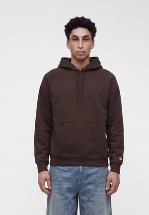 Carhartt WIP, HOODED CHASE - Jersey con capucha - palisander/gold-coloured