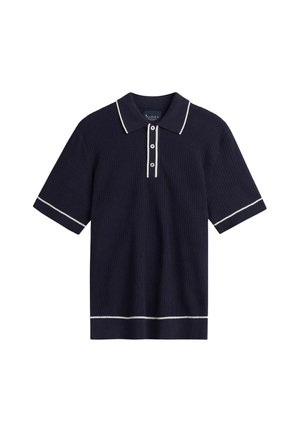 BONDELID, NIGEL KNIT POLO SHIRT - Poloshirt - navy blazer