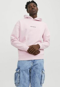 Jack & Jones - Džemperis ar kapuci - pink nectar Miniatūras attēls 1