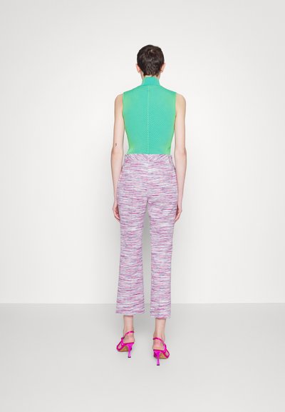 Missoni TROUSERS - Παντελόνι - white,fuxia