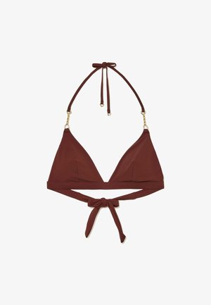 Reiss, REGULAR FIT - RUBY TRIANGLE HARDWARE-TRIM BIKINI TOP - Bikiinide ülaosa - rhubarb red