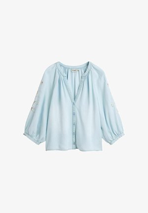 Desigual, LONG SLEEVE BLOUSE - Blusa - blue