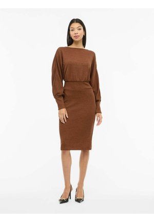 Robe fourreau - chocolate brown