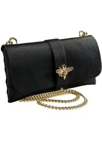 DrachenLeder Clutch - schwarz