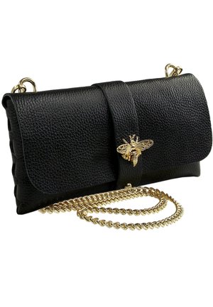 DrachenLeder Clutch - schwarz