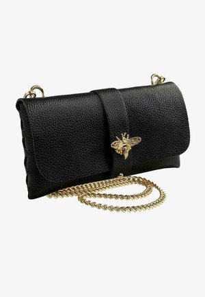 DrachenLeder Clutch - schwarz