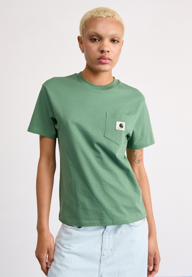 Carhartt WIP POCKET - Camiseta básica - duck green