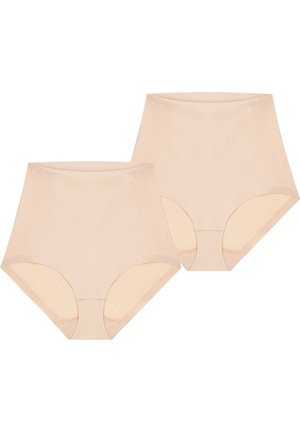 2-PACK MEDIUM SHAPING SERIES HIGHWAIST - Intimo modellante - beige