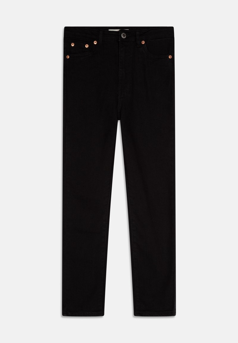 Levi's® LVG RIBCAGE ANKLE - Straight leg jeans - black heart