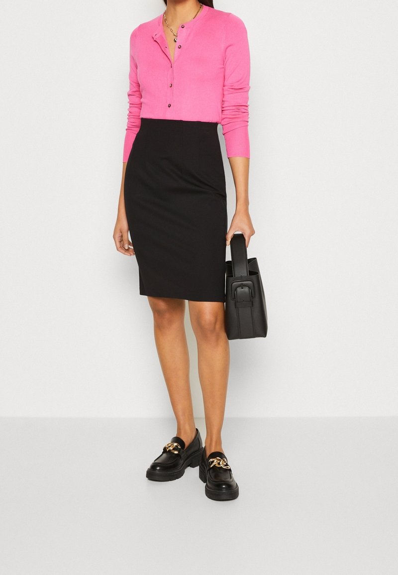 Jupe Crayon Marks & Spencer Femme Taille 12 - Noire Rayée, Formelle