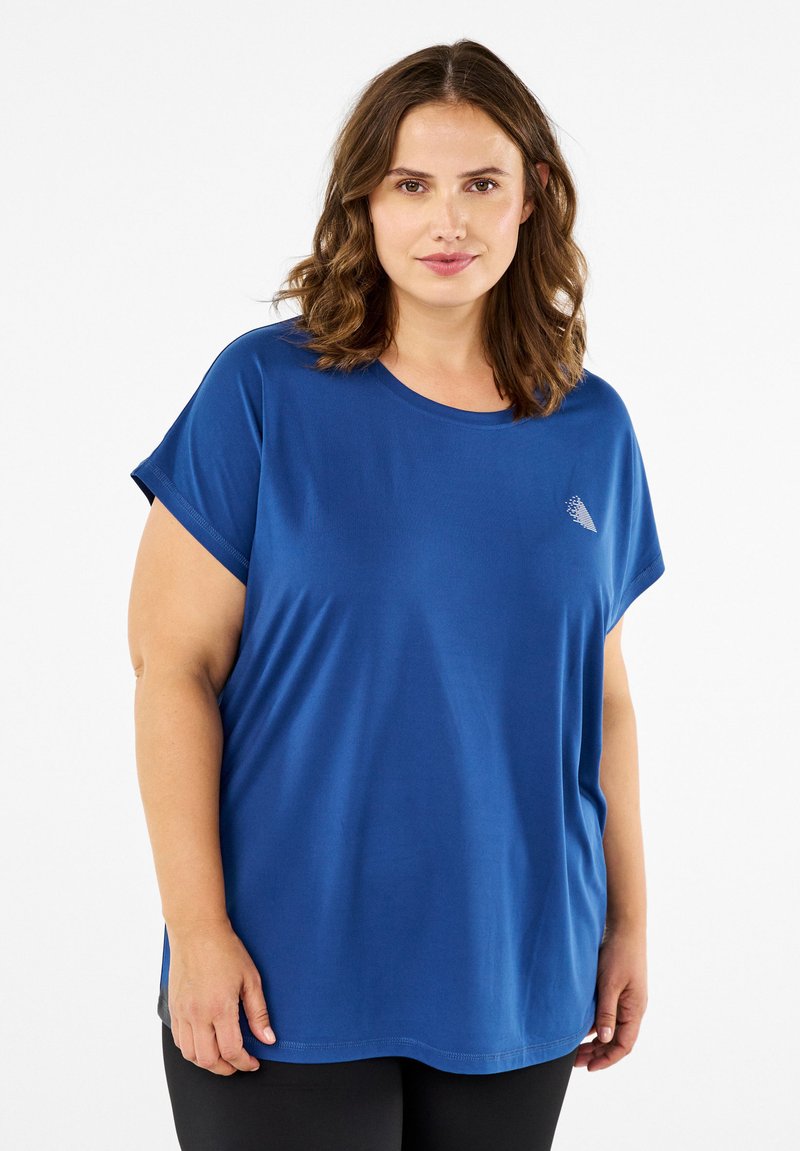 Active by Zizzi T-shirts basic - navy peony