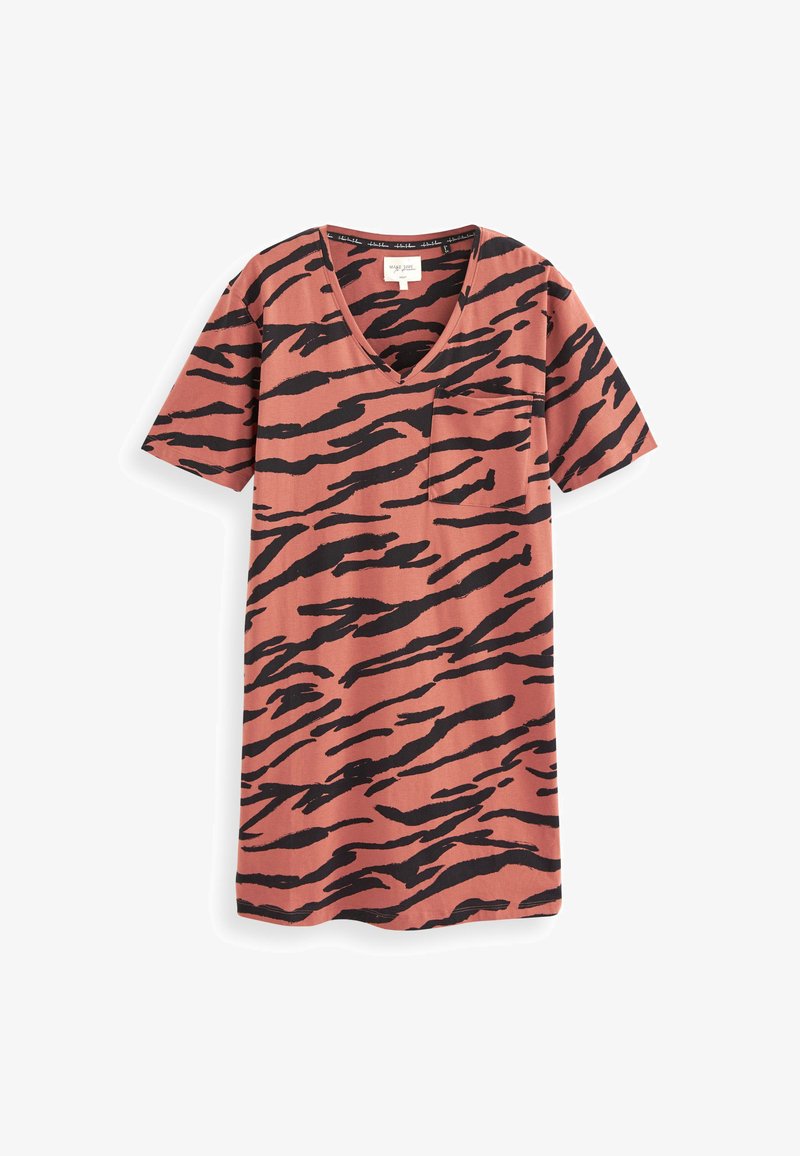 Next COTTON NIGHT T SHIRT Nightie Brown Zebra Print brown Zalando de next-cotton-night-t-shirt-nightie-brown-zebra-print-brown-zalando-de