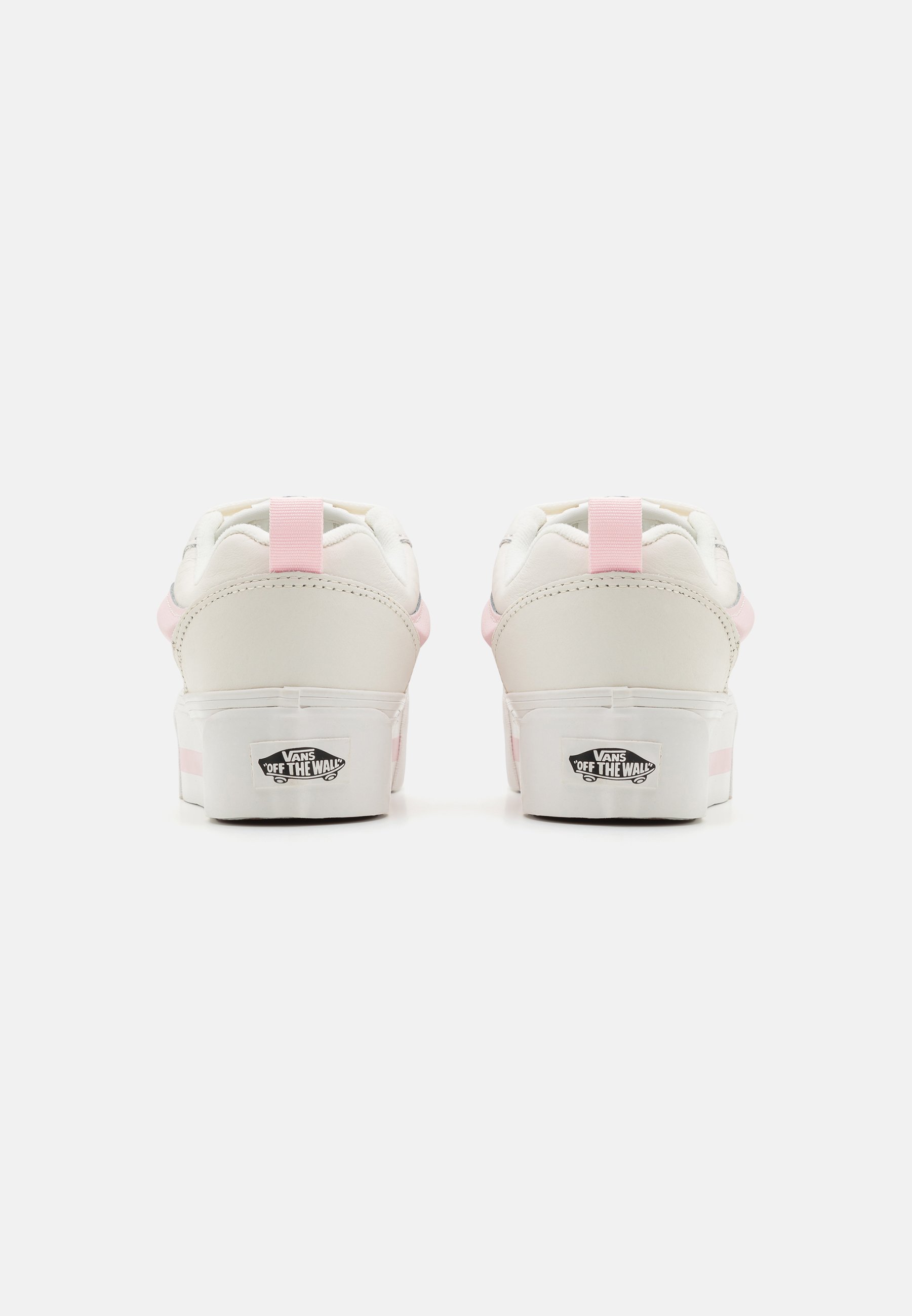 Vans KNU STACK - Skate shoes - smarten up white/pink/white