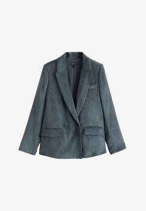 Next, CORD DOUBLE BREASTED RELAXED BLAZER - Blazer - slate grey