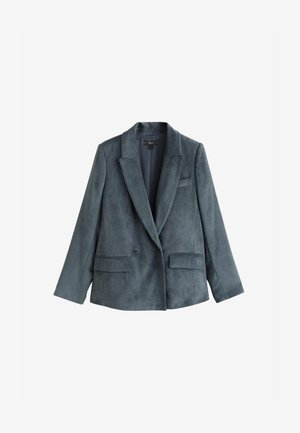 Next, CORD DOUBLE BREASTED RELAXED BLAZER - Blazer - slate grey