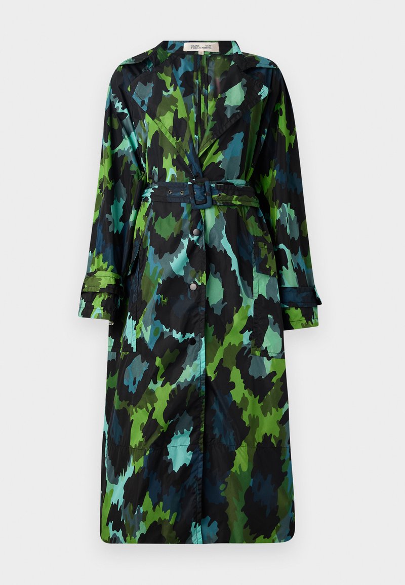 Diane von Furstenberg Prochowiec ciemnozielony