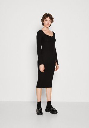 MIDI DRESS - Pouzdrové šaty - black