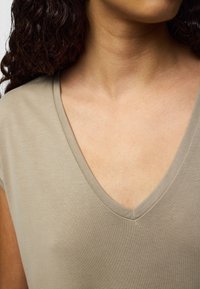 Pieces T-shirt basique - silver mink