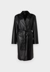 ONLBINA WRAP COAT - Giacca in similpelle - black