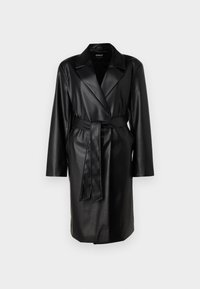 ONLBINA WRAP COAT - Keinonahkatakki - black