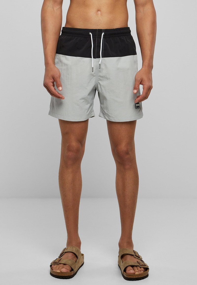 Urban Classics BLOCK  - Short de bain - lightasphalt black