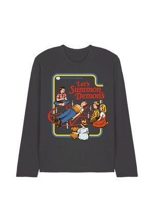 Cotton Soul, STEVEN RHODES LETS SUMMON DEMONS - Long sleeved top - anthracite