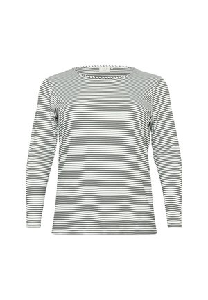 Kaffe Curve, KCNIOMA JERSEY - T-shirt à manches longues - chalk black deep stripe