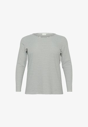 Kaffe Curve, KCEMMA RIB - T-shirt à manches longues - chalk black deep stripe