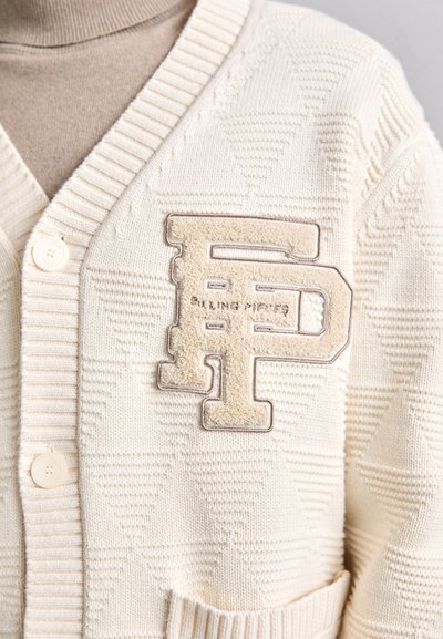 Filling Pieces VARSITY CARDIGAN  - Cardigan - white
