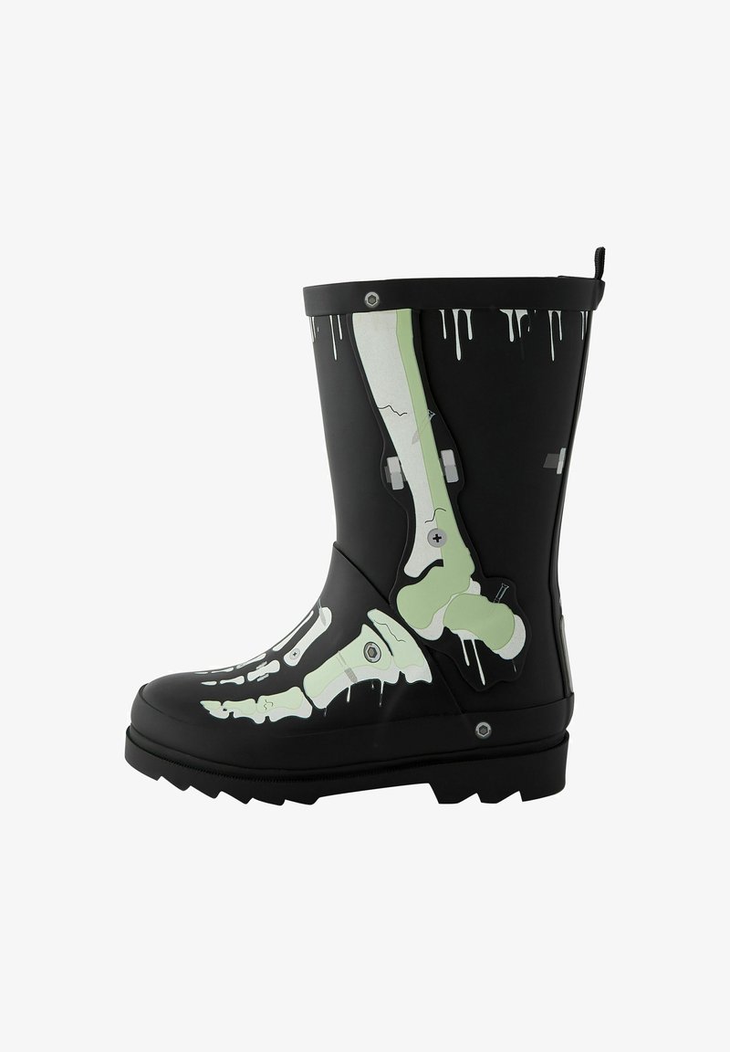 Next REGULAR FIT - Holínky - glow in the dark skeleton