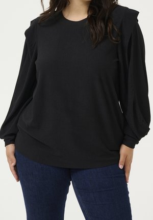 Bluse - mottled black