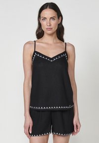 CON TIRANTES REGULABLES Y BORDADO - Topp - black