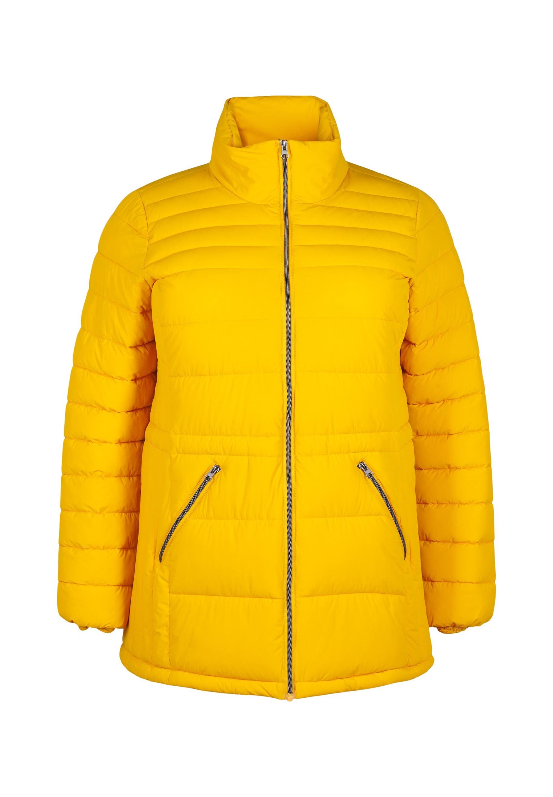 Puffer Jacket Steppmantel Damen Winter Gelb Damen Wintermantel