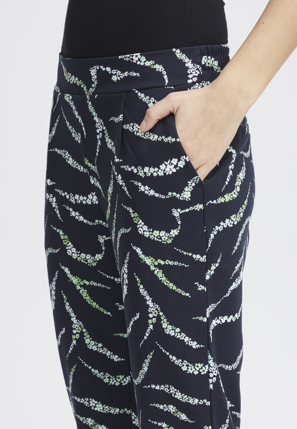 IHKATE - Trousers - total eclipse zebra flower aop4