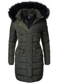 Navahoo Paula - Wintermantel - olive melange