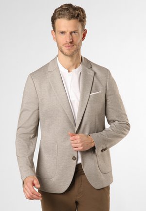 DATI - Blazer jacket - beige uni