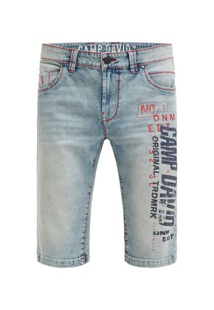 Camp David, SKATER ROBI  - Jeans Shorts - grey blue print