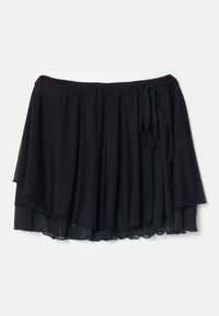 NMVIA LAYERED TIE MINI SKIRT - Fustă mini - black