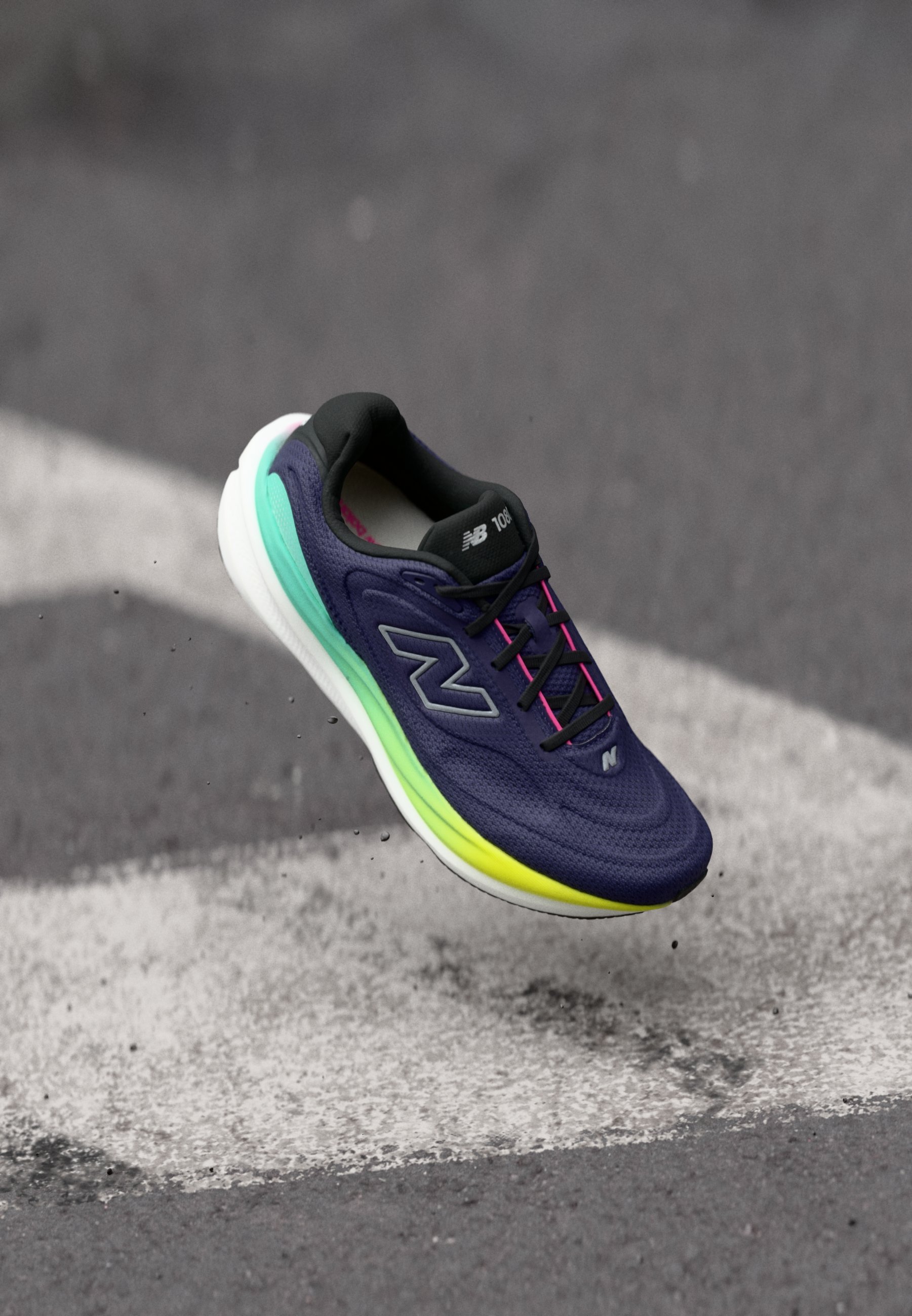 New Balance 1080V15 - Road running shoes - sea salt silver