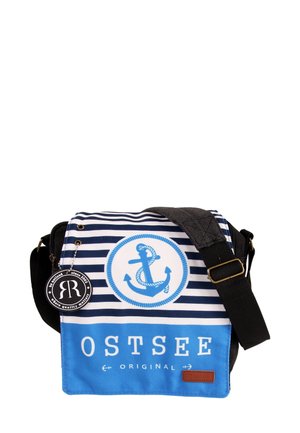 UMHÄNGE - Sac bandoulière - schwarz/hellblau