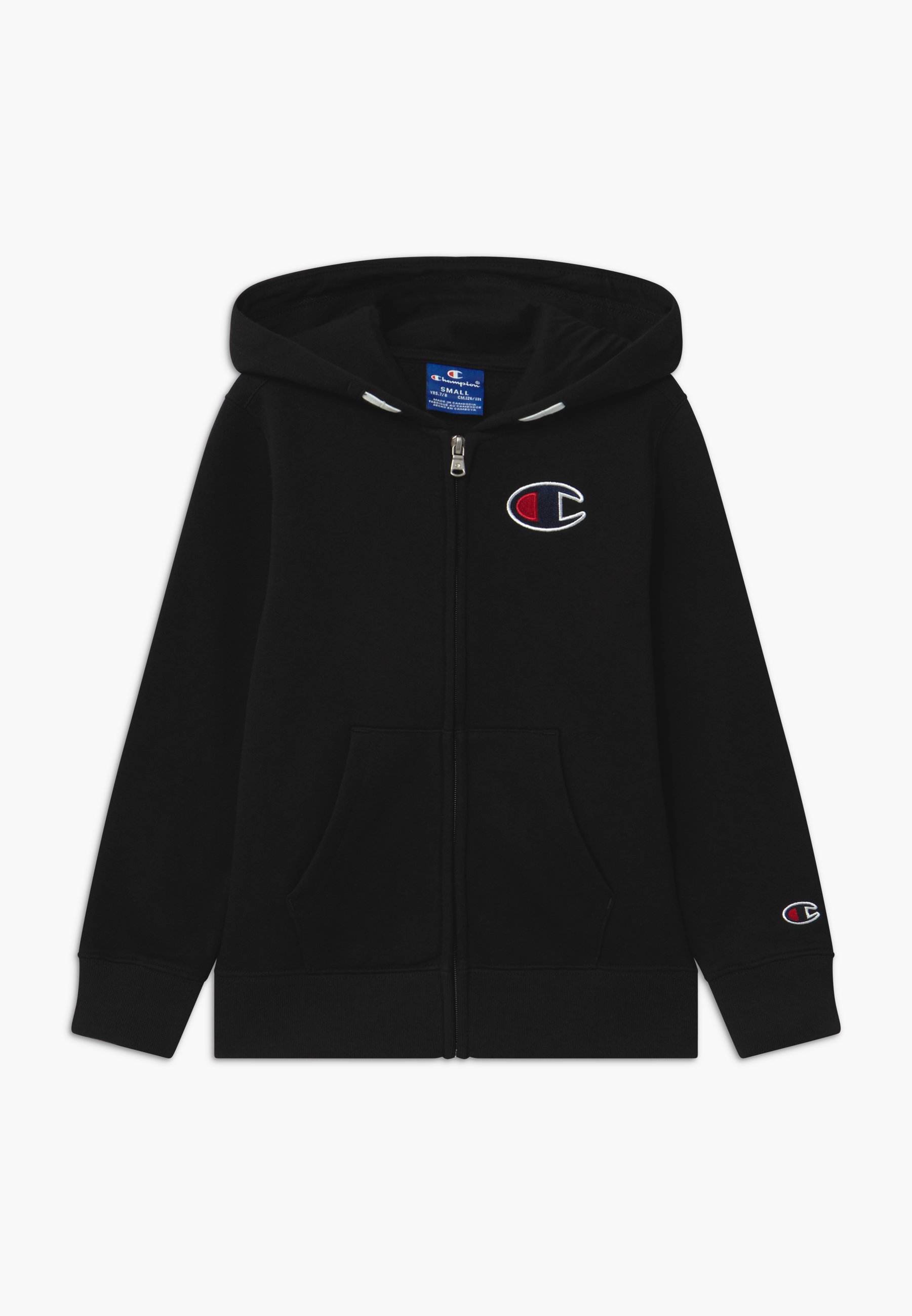 black champion hoodie white logo