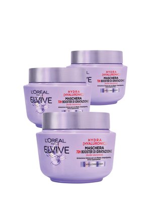 ELVIVE MASCHERA CON ACIDO IALURONICO 72H BOOSTER DI IDRATAZIONE HYDRA HYALURONIC 300 ML - 3 PACK - Maschera per capelli