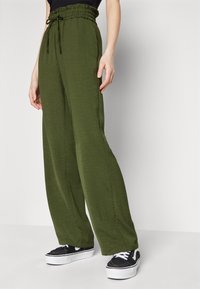 VILA VITIFF STRAIGHT PANT - Hlače - kalamata