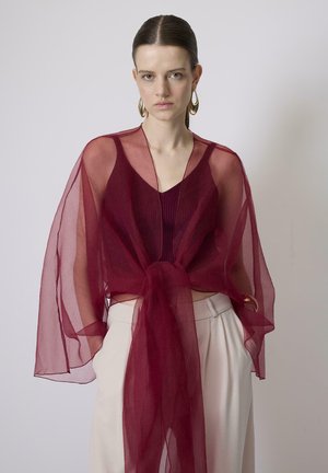 Touché Privé ORGANZA - Summer jacket - burgundy