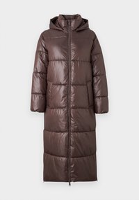 JDYHARPER LONG PUFFER - Manteau d'hiver - chocolate brown