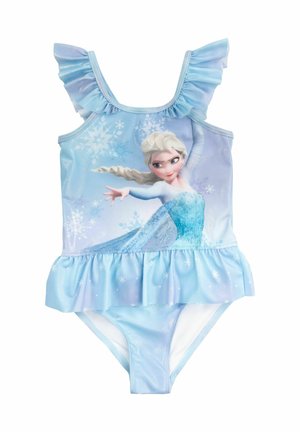 DISNEY DIE EISKÖNIGIN MIT RÜSCHEN ELSA - Costume da bagno - blau