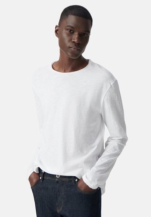 IKKS WITH A ROUND NECK - Camiseta de manga larga - white