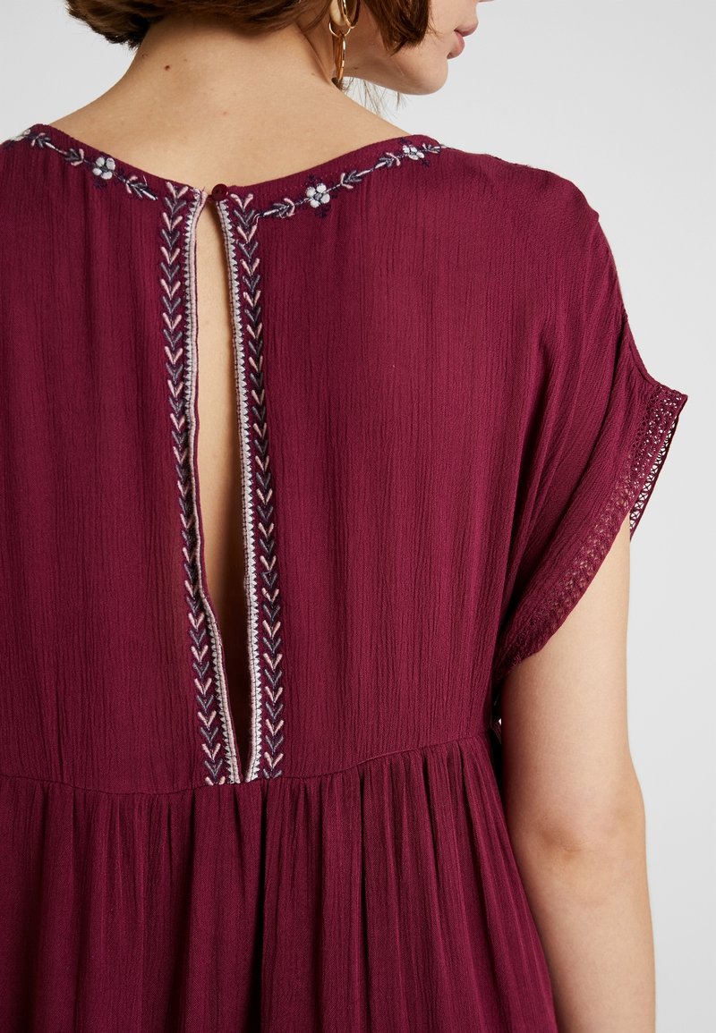 Free People Day dress - bordeaux - (Pre-owned) - Zalando.ie