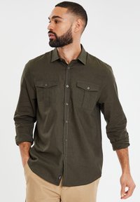 Threadbare - THB LSLV COLLINS - Košile - khaki Miniatura obrázku 1